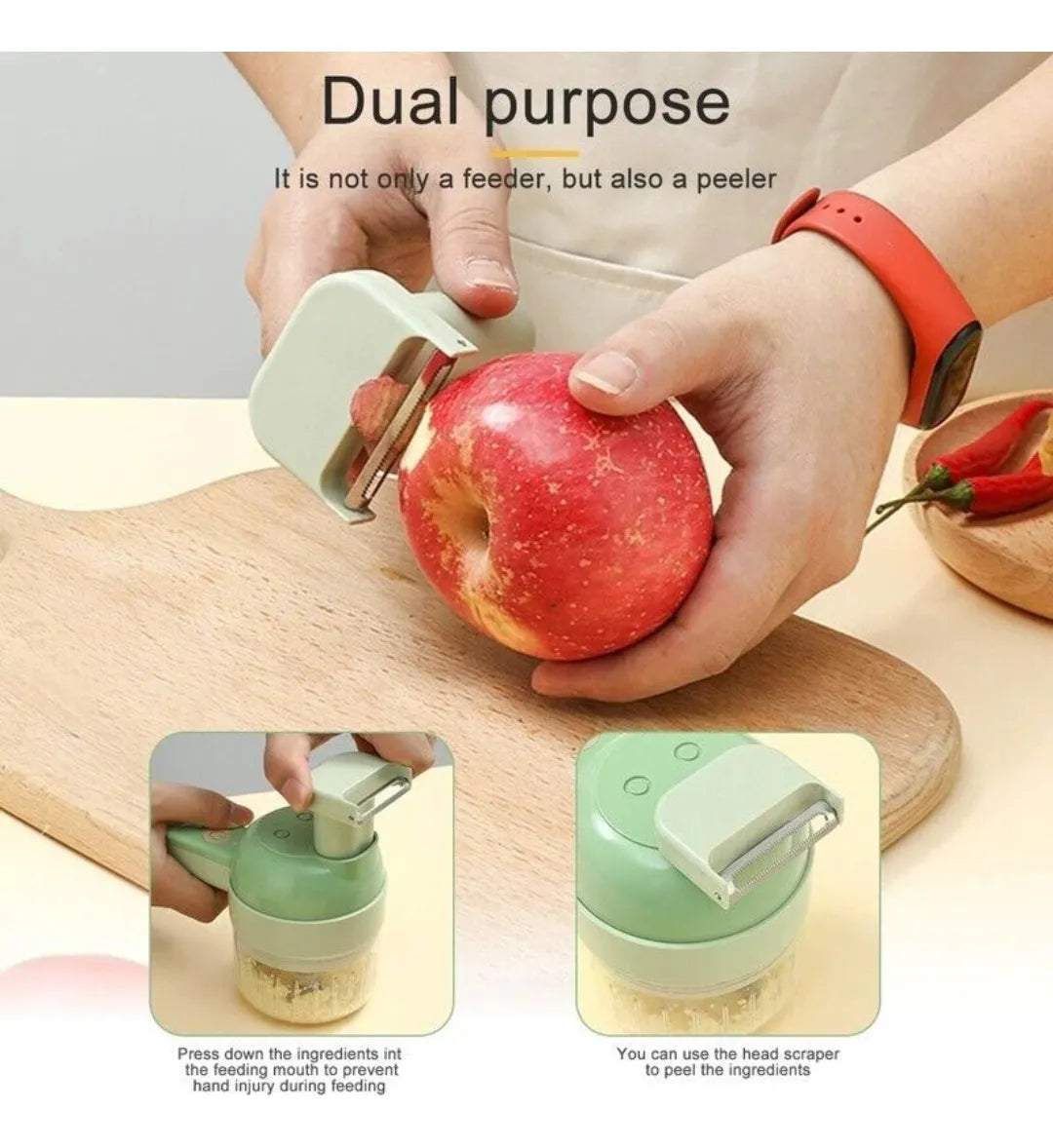 ChefPro 4 en 1 – Cortador Eléctrico Inteligente