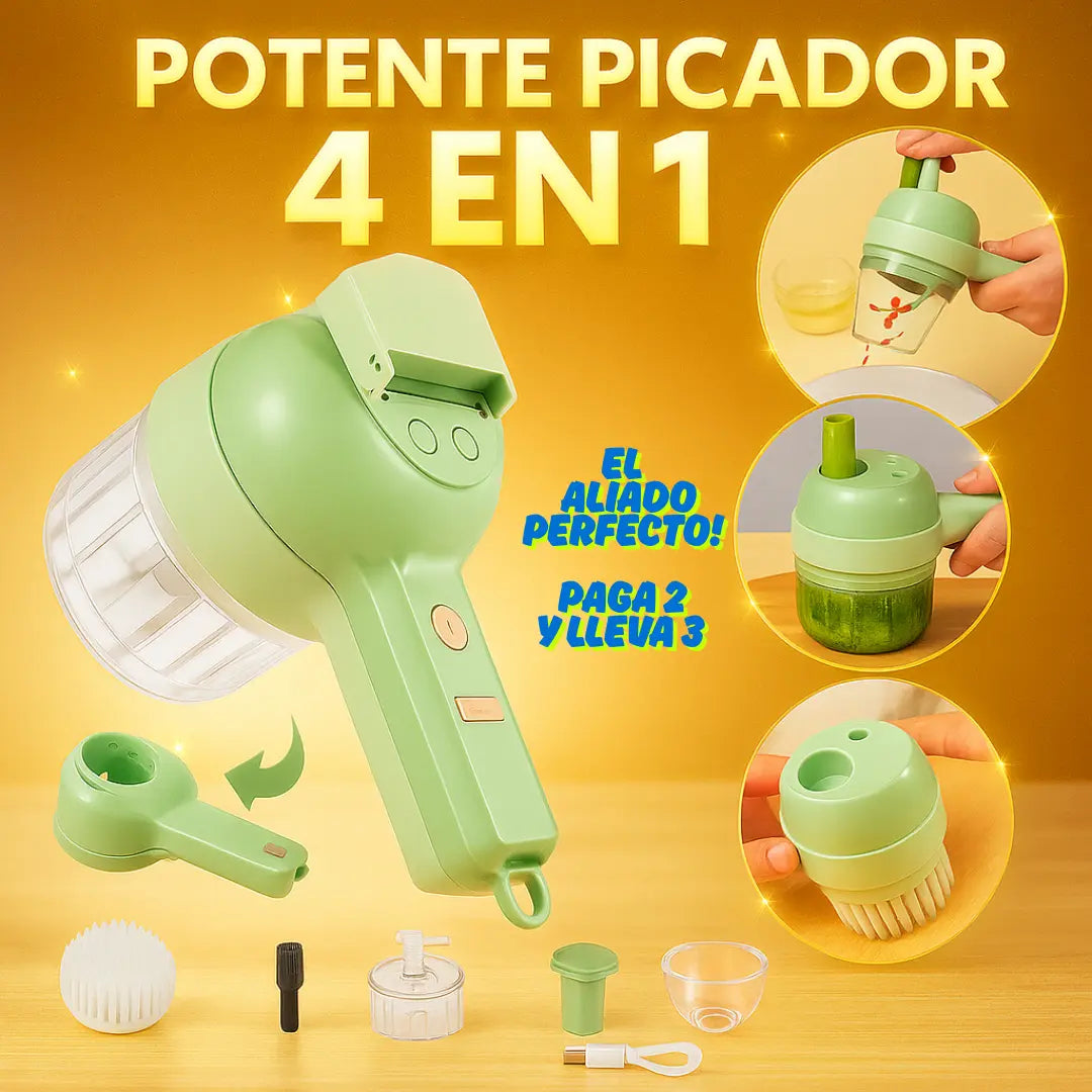 ChefPro 4 en 1 – Cortador Eléctrico Inteligente