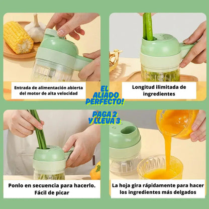 ChefPro 4 en 1 – Cortador Eléctrico Inteligente